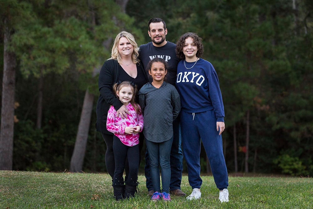 A family at Warrior Getaway