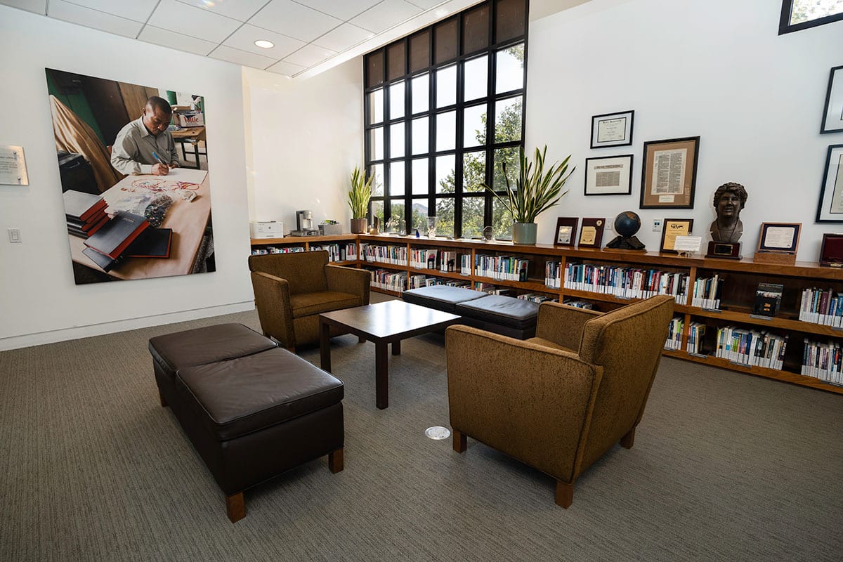 The library at the International Disability Center