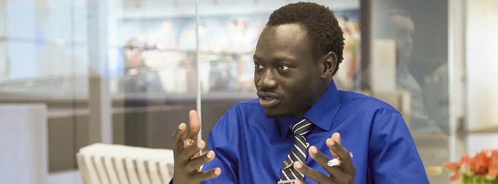 A Corporate intern at the International Disability Center
