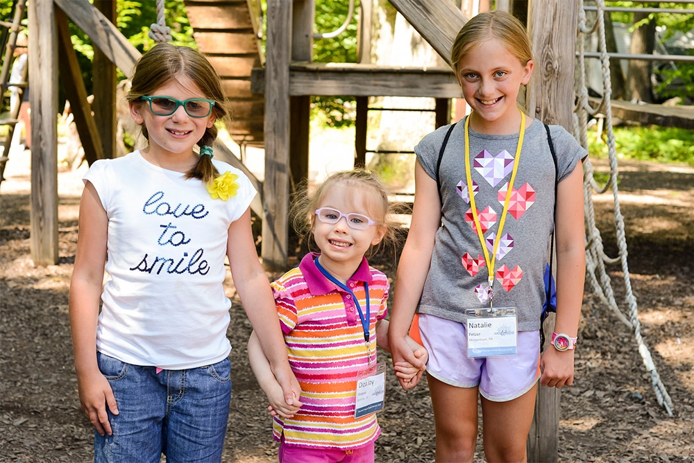 Campers at Family Retreat