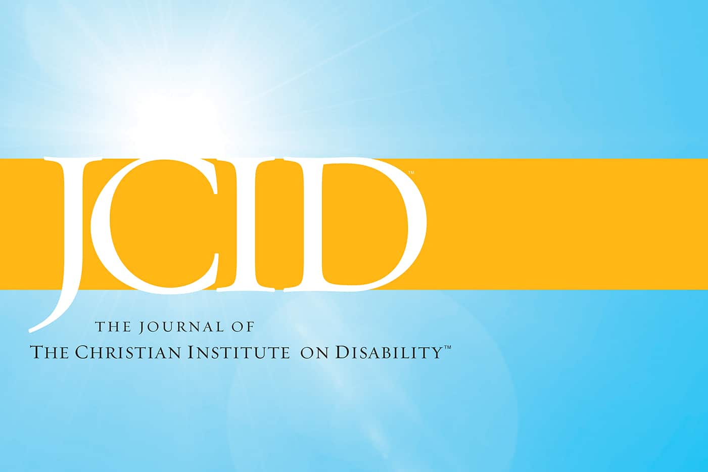 Jcid Hero JCID The Journal of the Christian Institute on Disability